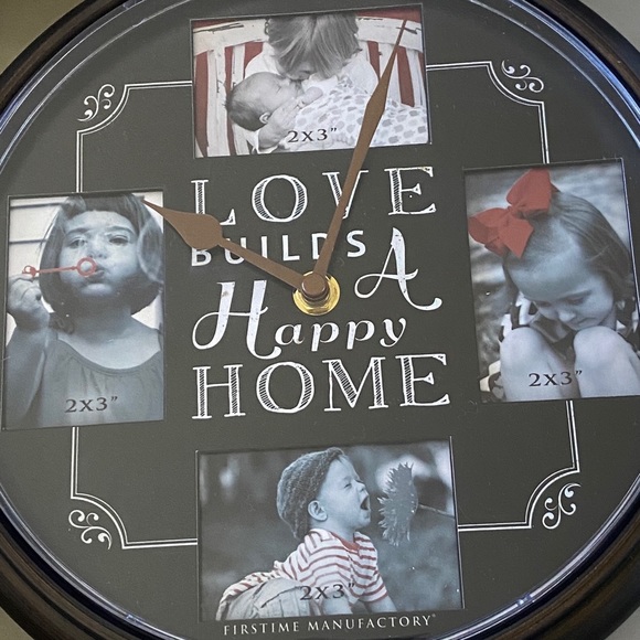 Home Frame Wall Clock Love Builds A Happy Home Christmas Gift - Picture 2 of 8